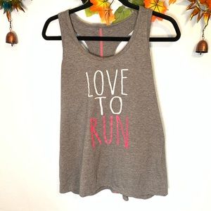 🌲 Danskin now loose fit active graphic tank top L